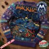 Pink Floyd Band Members Portraits Black Knit Sweater With Reindeer And Snowflake Pattern 2026 Knitted Ugly Christmas Sweater