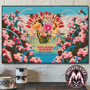 2026 ACL Signed And Numbered Poster For 25th Anniversary Austin City Limits Music Festival 2026  At Zilker Park In Austin TX On October 2-4 And 9-11 2026 Premium Poster Canvas