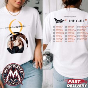 A Perfect Circle 2027 North American Tour Poster To Whom It May Concern For April 13 In Vancouver To June 13 In Phoenix Two Sided T-Shirt