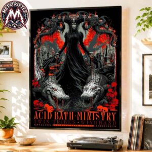 Acid Bath x Ministry Red Rocks Amphitheatre 2026 Tonight Poster For September 15 2026 In Morrison Colorado Decor Music Poster Canvas