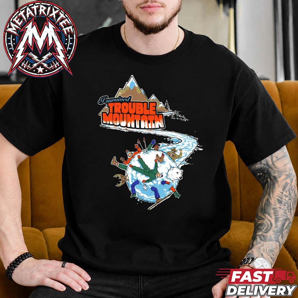 Aesop Rock And Blockhead I Survived Tee For Trouble Mountain New Album 2026 Short Black T-Shirt Aesop Rock And Blockhead I Survived Tee For Trouble Mountain New Album 2026 Short Black T-Shirt
