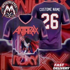 Anthrax West Hollywood One-Night-Only 2026 Poster CURSUM PERFICIO Release For The Roxy Theatre In California On September 26 2026 Shirt Football Jersey