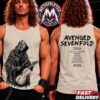 Avenged Sevenfold Asia In Fall Tour 2026 Merch Tee For Kuala Lumpur And Tokyo And Bangkok And Jakarta And Singapore Two Sided Black T-Shirt