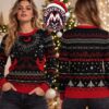 Babymetal Skeleton Kitsune Wolf And Hand Gesture Fair Isle 2026 Knitted Ugly Christmas Sweater