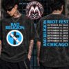 Twenty One Pilots Kicks Off Riot Fest 2026 East Is Up Tee For Chicago IL On 18 September 2026 At Douglass Park Washed T-Shirt
