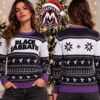 Black Sabbath Band Portrait Gothic Cross Bat Pattern Gift For Fan Knitted Ugly Christmas Sweater Black Sabbath Band Portrait Gothic Cross Bat Pattern Gift For Fan Knitted Ugly Christmas Sweater
