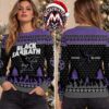 Black Sabbath Heavy Metal Rock Band Graphic With Santa Hat 2026 Knitted Ugly Christmas Sweater