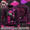 Blink-182 Blue Bunny Running With Carrot Graphic Holiday Christmas Xmas Ugly Christmas Sweater