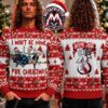 Blink-182 Crazy Punk Rabbit Brain Surgery Smiley Logo 2026 Knitted Ugly Christmas Sweater Blink-182 Crazy Punk Rabbit Brain Surgery Smiley Logo 2026 Knitted Ugly Christmas Sweater