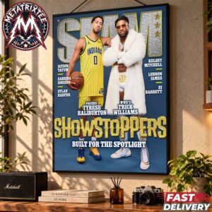 Built For The Spotlight Tyrese Haliburton And Trick Williams SLAM 264 Magazine Showstopper Team Indiana Pacers Gallery-Style Poster Canvas