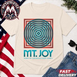 Celebrating 10th Anniversary Mt Joy Richmond 2026 Show Poster For The Allianz Amphitheater At Riverfront In Virginia On Tuesday September 29 Unisex T-Shirt