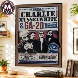 Charlie Musselwhite And GA-20 Band Two Night Poster For September 24 In Portsmouth NH And September 26 In Fall River MA Premium Poster Canvas