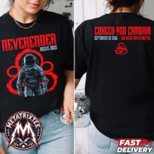 Coheed and Cambria Morrison Colorado 2026 Tee For Neverender Rocks At The Red Rocks Amphitheatre On Tuesday September 29 2026 Two Sided Short T-Shirt