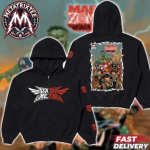 Complex BABYMETAL x Marvel Zombies War Zone Comic 2026 Zip Hoodie T-Shirt