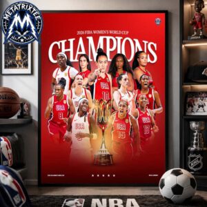 Congratulations To Team USA On Winning The 2026 FIBA ​​Womens Basketball World Cup For The 12th Championship Title High-Quality Poster Canvas