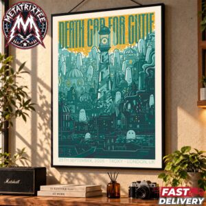 Death Cab for Cutie Show Night 1 Poster Art Drew Millward at Troxy In London United Kingdom On Friday September 25th 2026 Gallery-Style Poster Canvas