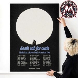 Death Cab for Cutie The I Built You A Tower American Tour 2027 Kicks Off On January 19 2027 To April 16 2027 High-Quality Poster Canvas