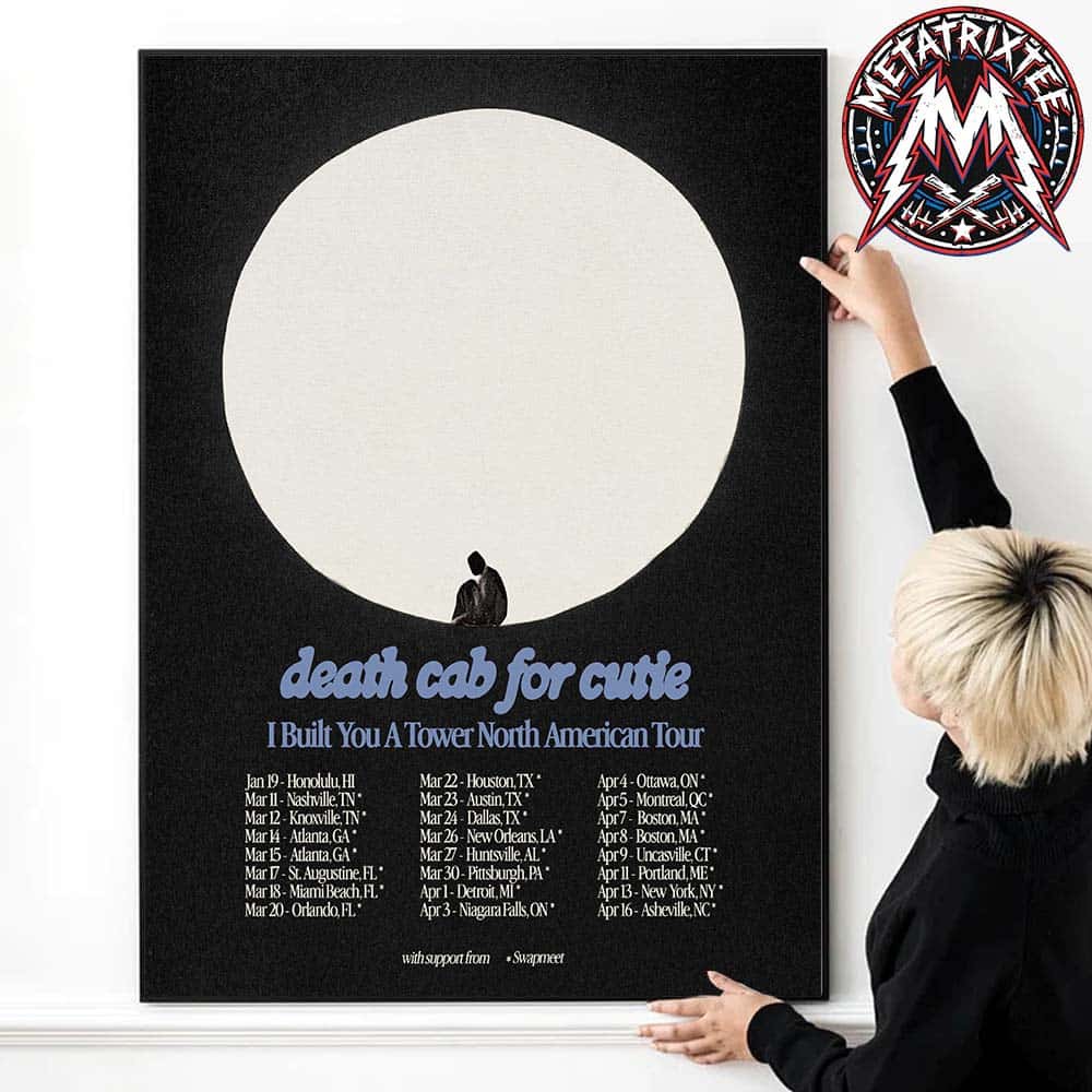 Death Cab for Cutie The I Built You A Tower American Tour 2027 Kicks Off On January 19 2027 To April 16 2027 High-Quality Poster Canvas Death Cab for Cutie The I Built You A Tower American Tour 2027 Kicks Off On January 19 2027 To April 16 2027 High-Quality Poster Canvas