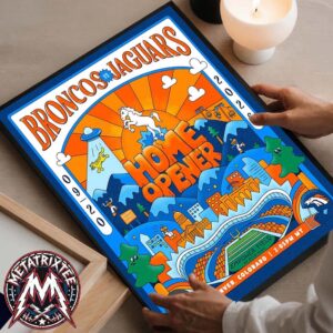 Denver Broncos vs Jacksonville Jaguars Poster Gameday On September 20 2026 Empower Field At Mile High Denver Colorado Gallery-Style Poster Canvas
