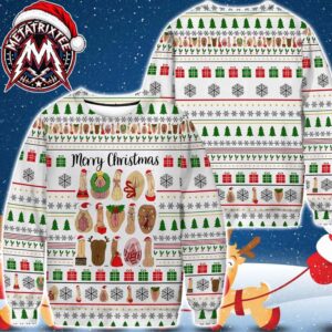 Dirty Joke Naughty Xmas Merry Christmas Penis Vagina Pattern 2026 Knitted Ugly Christmas Funny Sweater