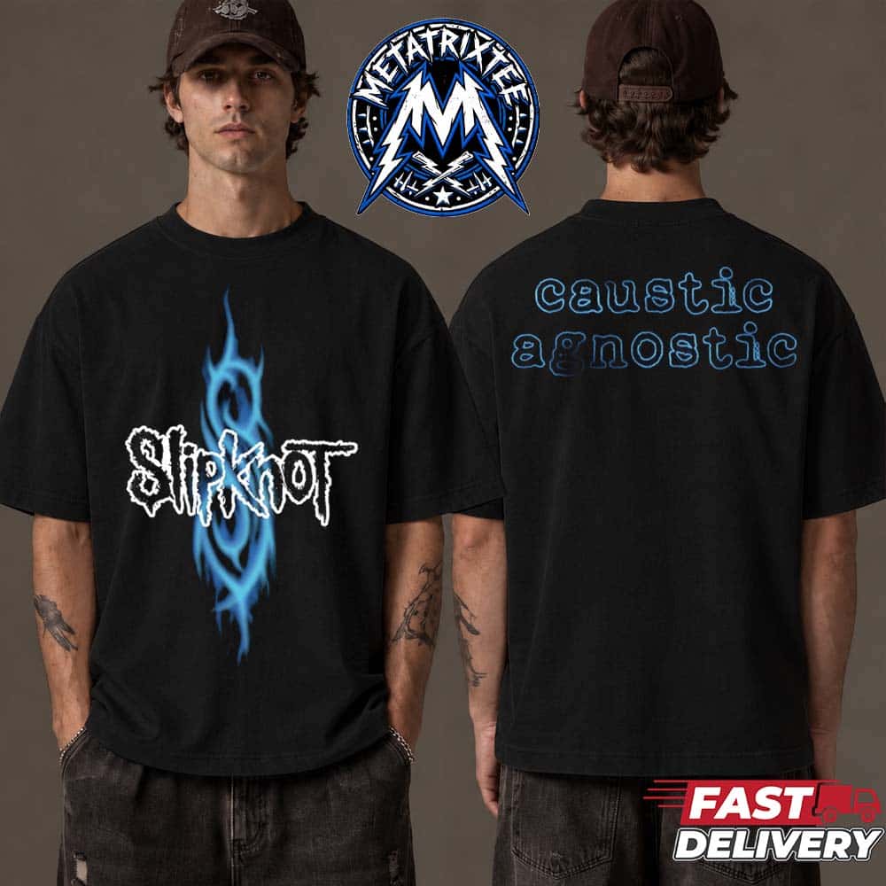 Event Tee Caustic Agnostic For Slipknot Band X Arsenal Premium Black T-Shirt Event Tee Caustic Agnostic For Slipknot Band X Arsenal Premium Black T-Shirt