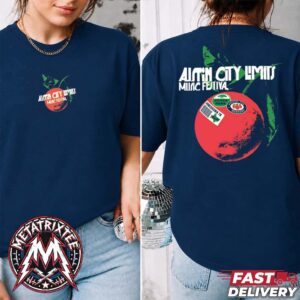 FM Texas Tee For 25th Anniversary Austin City Limits Music Festival 2026  At Zilker Park In Austin TX On October 2-4 And 9-11 2026 Navy T-Shirt