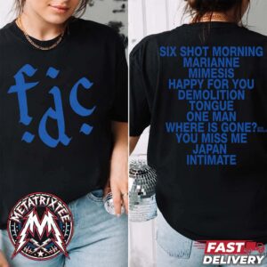 Fontaines D.C Dopamine Chamber Album Tracklist x Rosalia Where Is Gone Released On 16 October 2026 Two Sided Black T-Shirt