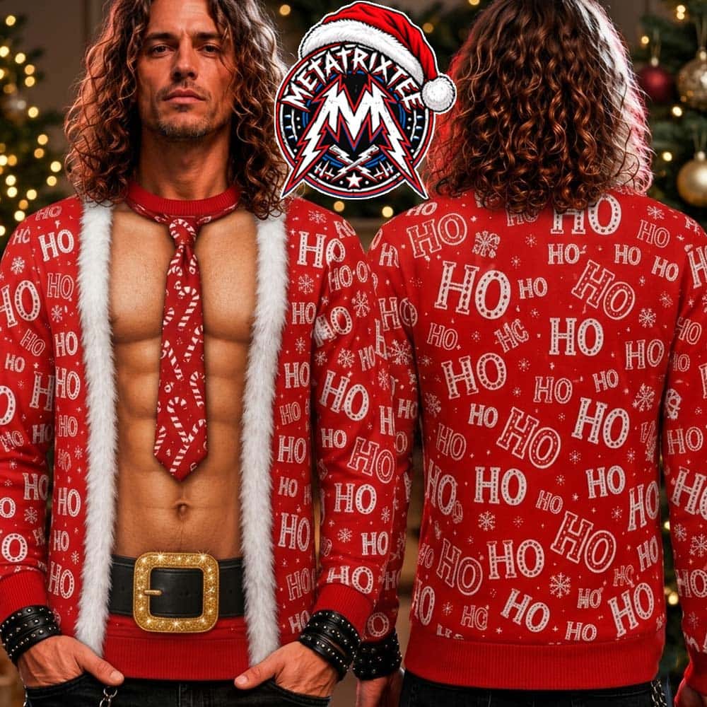 Funny Christmas Fake Muscular Chest Candy Cane Tie Ho Ho Ho All Over Print Holiday Christmas Xmas Ugly Christmas Sweater Funny Christmas Fake Muscular Chest Candy Cane Tie Ho Ho Ho All Over Print Holiday Christmas Xmas Ugly Christmas Sweater