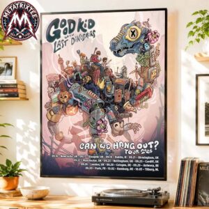 Good Kid Band EU And UK Can We Hang Out Tour 2026 Poster Art By Alt Gab Start On September 16th To October 3rd High-Quality Poster Canvas