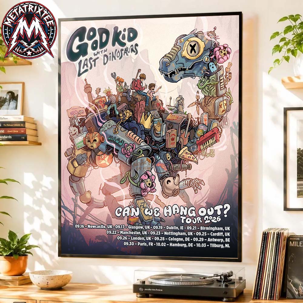 Good Kid Band EU And UK Can We Hang Out Tour 2026 Poster Art By Alt Gab Start On September 16th To October 3rd High-Quality Poster Canvas Good Kid Band EU And UK Can We Hang Out Tour 2026 Poster Art By Alt Gab Start On September 16th To October 3rd High-Quality Poster Canvas