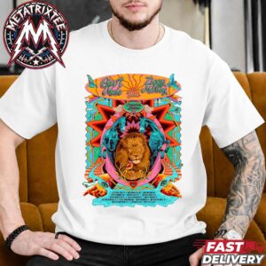 Gov’t Mule Official Poster For The Dreaming The Same Dream Tour 2026 Art By Jonas Santos Start On September 23rd To October 17th Short White T-Shirt