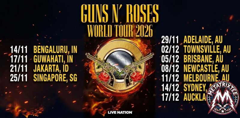 Guns N Roses Asia And Australasia World Tour 2026 Schedule & Complete Guide