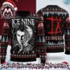 Ice Nine Kills The Silver Scream Album Movie Theater Slasher Knife Candy Cane 2026 Knitted Ugly Christmas Sweater