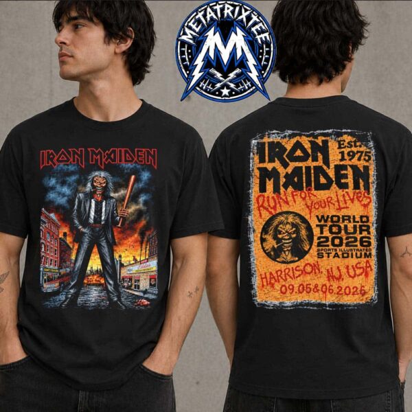 Iron Maiden Event Tee For Run For Your Lives World Tour 2026 At