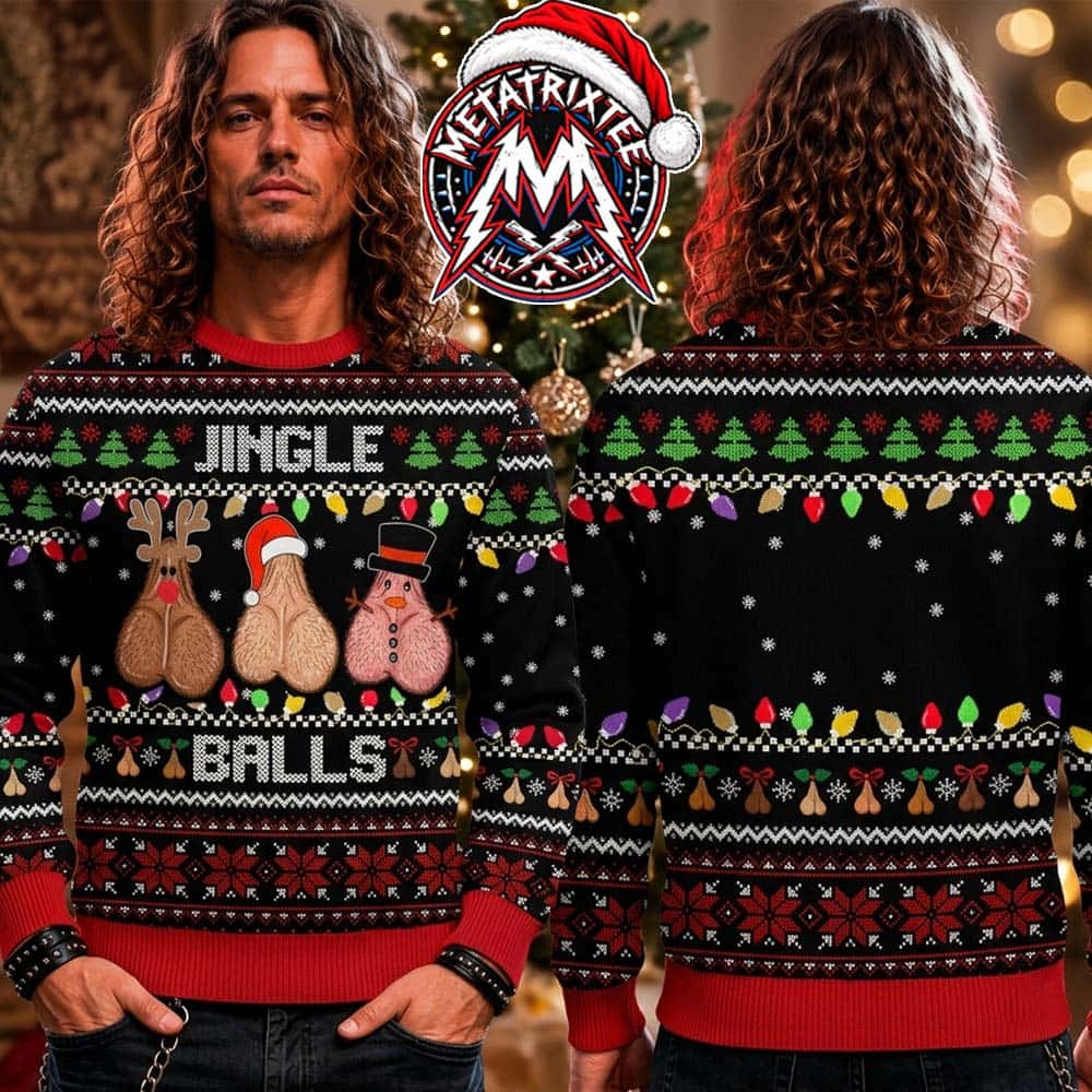 Jingle Balls Funny Adult Humor Baubles Santa Reindeer Snowman Pattern Ugly Christmas Sweater Gift For Holiday 2026 Jingle Balls Funny Adult Humor Baubles Santa Reindeer Snowman Pattern Ugly Christmas Sweater Gift For Holiday 2026