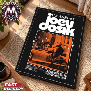 Joey Dosik Tokyo 2026 Two Show Poster At WWW Shibuya On October 2nd And October 3rd In Japan Premium Poster Canvas