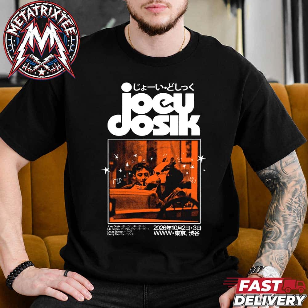 Joey Dosik Tokyo 2026 Two Show Poster At WWW Shibuya On October 2nd And October 3rd In Japan Short Black T-Shirt Joey Dosik Tokyo 2026 Two Show Poster At WWW Shibuya On October 2nd And October 3rd In Japan Short Black T-Shirt