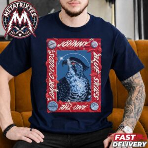 Johnny Blue Skies Eugene Masses 2026 Tour Event Poster For The Matthew Knight Arena In Oregon On Monday September 21 2026 Short Navy T-Shirt