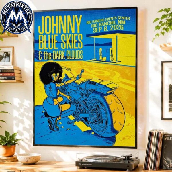 Johnny Blue Skies Tour Poster For Mutiny For The Masses 2026 Tour