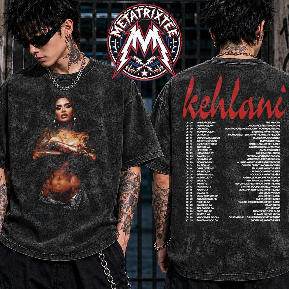 Kehlani Tour Tee 2026 For The Kehlani World Tour Kicks Off On August 6 In Minneapolis MN To October 3 In San Francisco CA Washed T-Shirt Kehlani Tour Tee 2026 For The Kehlani World Tour Kicks Off On August 6 In Minneapolis MN To October 3 In San Francisco CA Washed T-Shirt