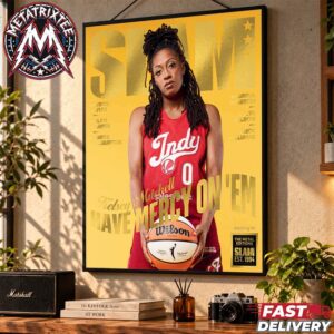 Kelsey Mitchell Have Mercy On’Em Team Indiana Fever Cover SLAM 264 Magazine Gold Metal Editions Gallery-Style Poster Canvas