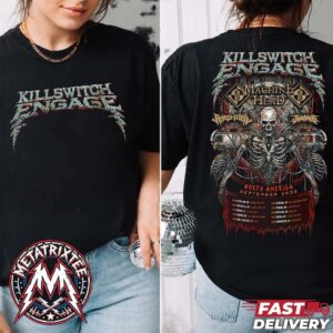 Killswitch Engage North America September Tour 2026 Kicks Off In Cleveland To Sacramento Two Sided Black T-Shirt