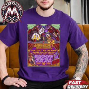 Kinda Spoopy Music Festival 2026 Posterr For October 1st To October 4th 2026 At The Red River Valley Park In Adams Tennessee Purple T-Shirt