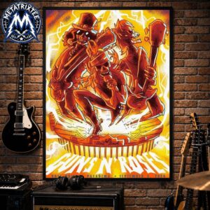 Live Concert Poster For Guns N Roses At Rose Bowl In Pasadena California On September 5 2026 High-Quality Poster Canvas