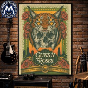 Live Show Poster For Guns N Roses At Snapdragon Stadium In San Diego CA On September 2 2026 Professional Poster Canvas