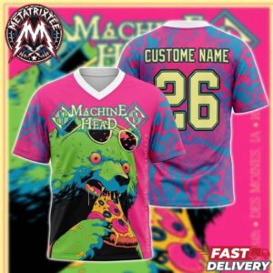 Machine Head Evening With Show Poster For Wooly’s In Des Moines Iowa On Tuesday September 15 2026 Football Jersey Shirt