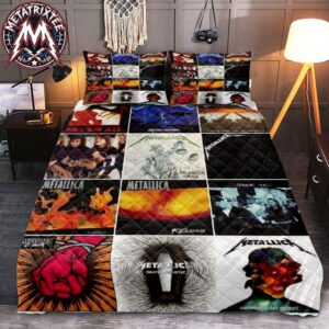 Metallica All Studio Albums Collage Quilt Bedding Set & Duvet Cover