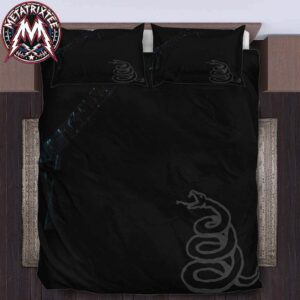 Metallica The Black Album Coiled Snake Heavy Metal Bedding Set & Duvet Cover