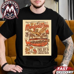 Mumford And Sons Birmingham Prizefighter Tour For September 29 2026 At The Coca-Cola Amphitheater In Alabama Short Black T-Shirt
