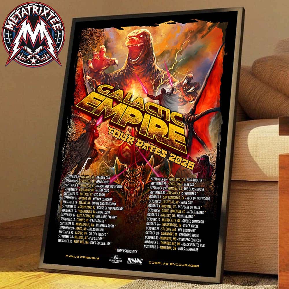 North American Galactic Empire Tour 2026 Poster Cities List For September 5 In Atlanta GA To Hamilton ON Home Decor Poster Canvas North American Galactic Empire Tour 2026 Poster Cities List For September 5 In Atlanta GA To Hamilton ON Home Decor Poster Canvas